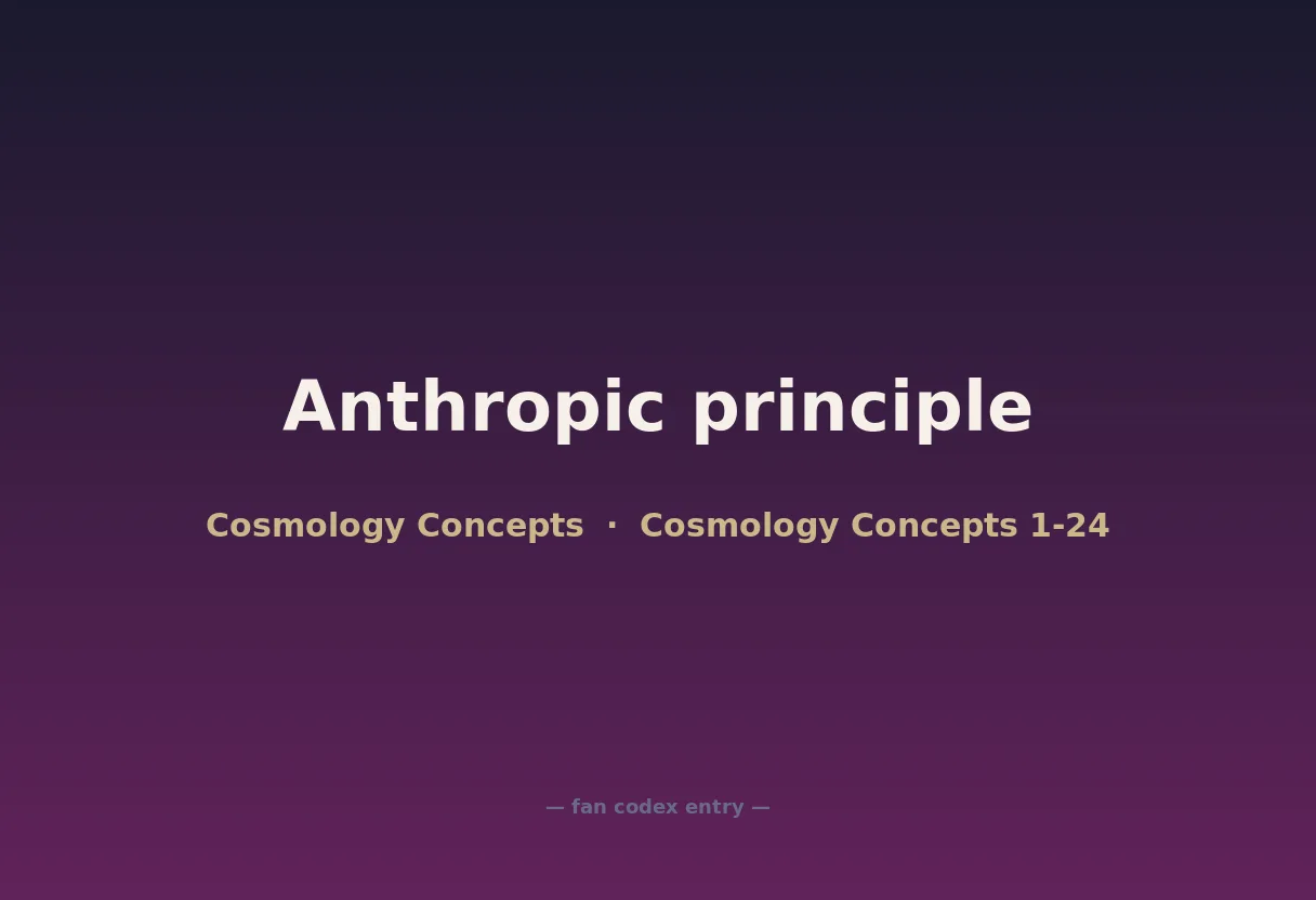 Anthropic principle