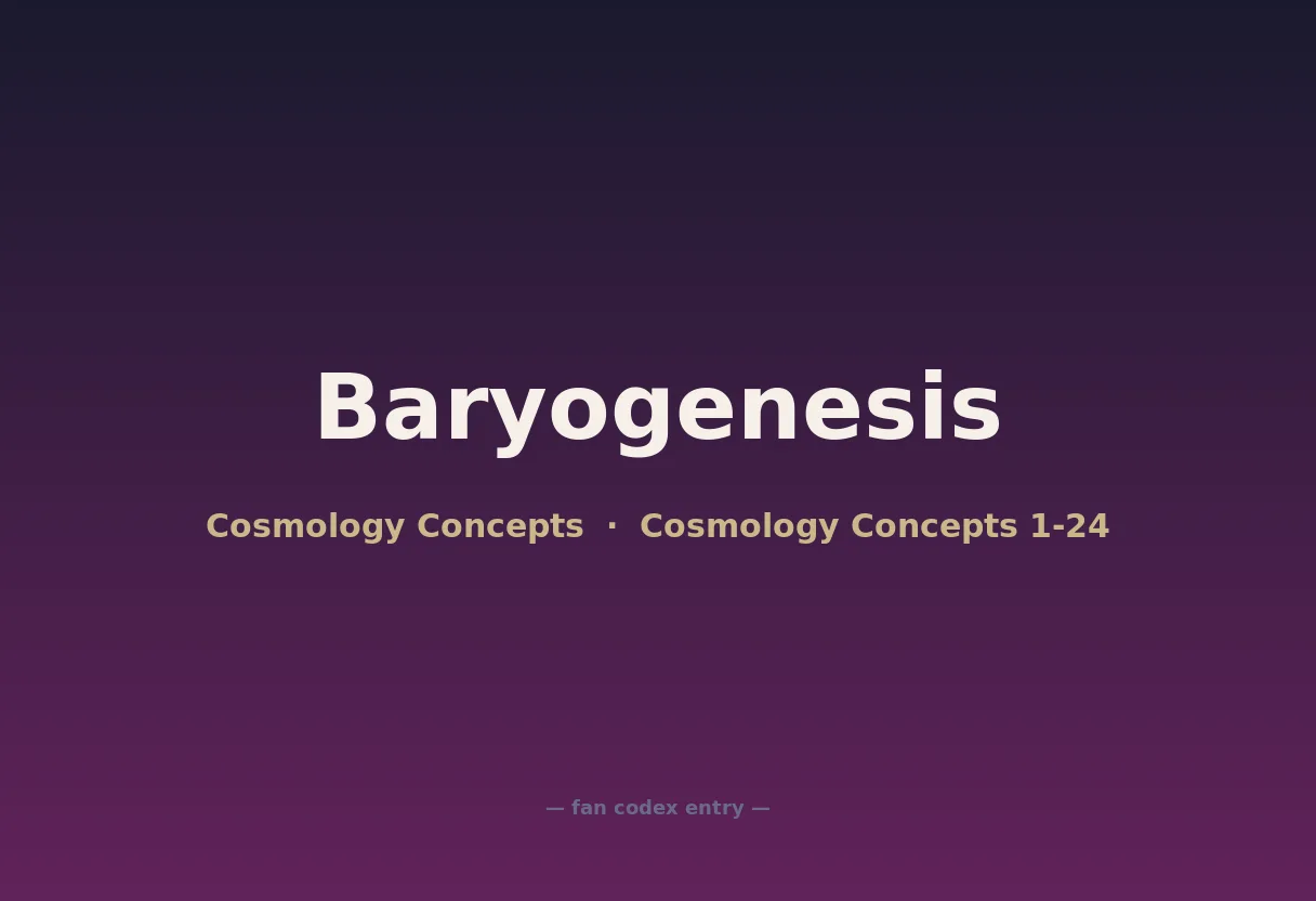 Baryogenesis