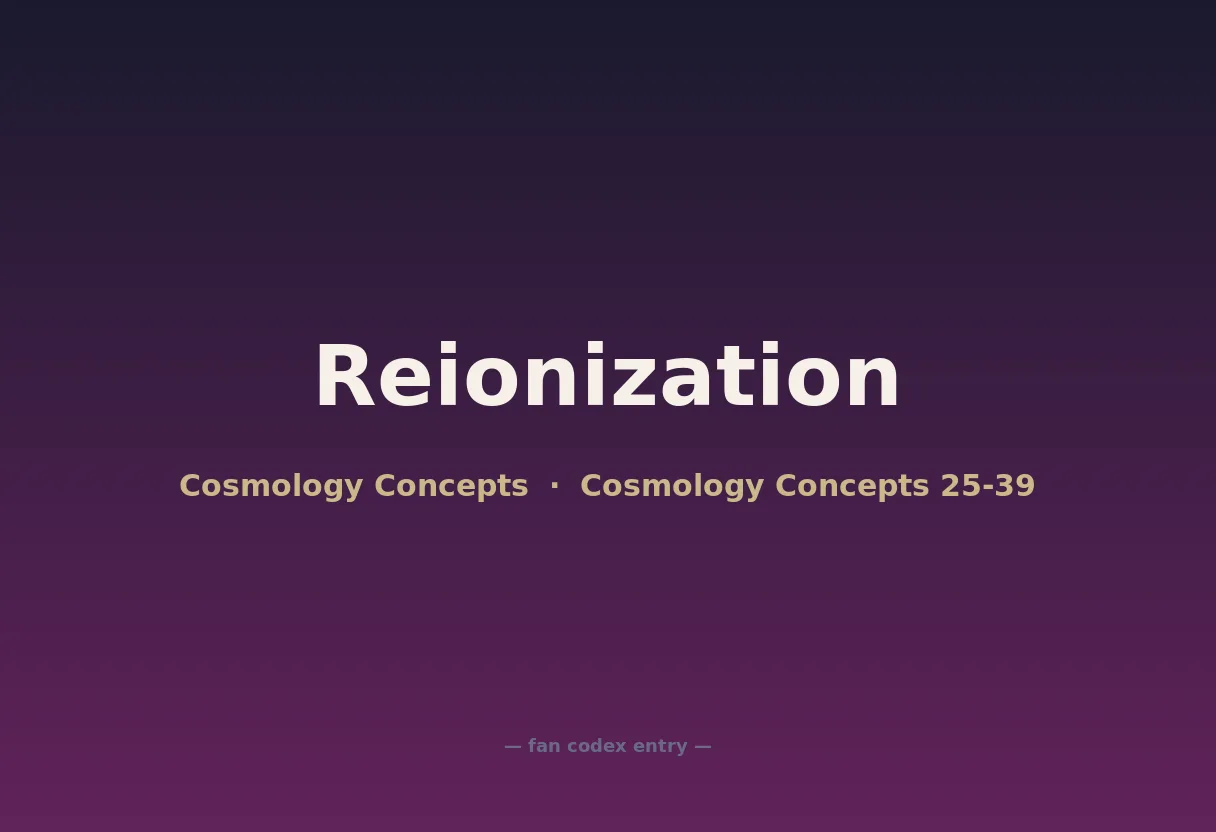 Reionization