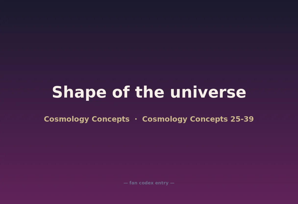 Shape of the universe